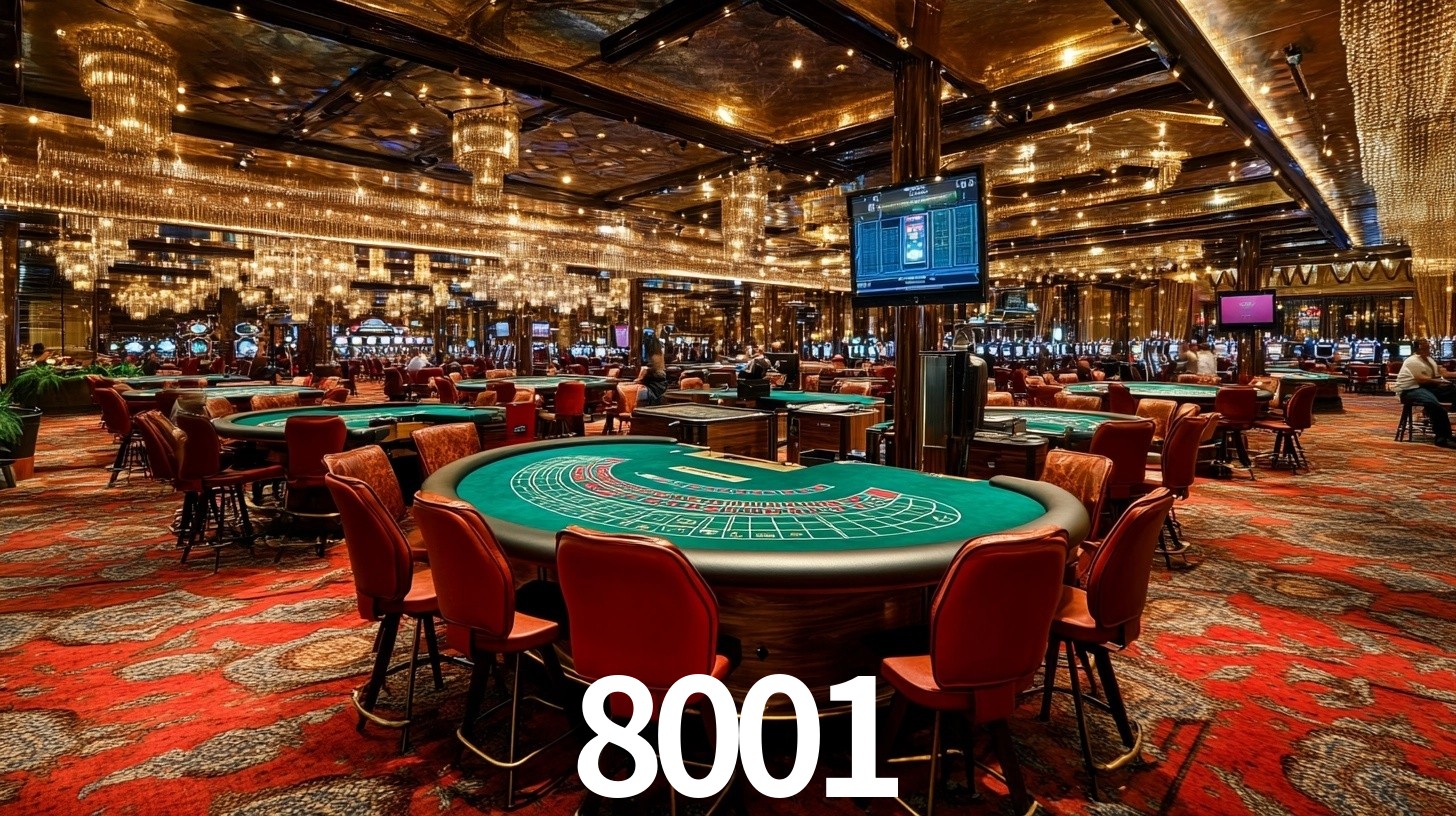 Sinta a adrenalina dos jogos de cassino com 8001